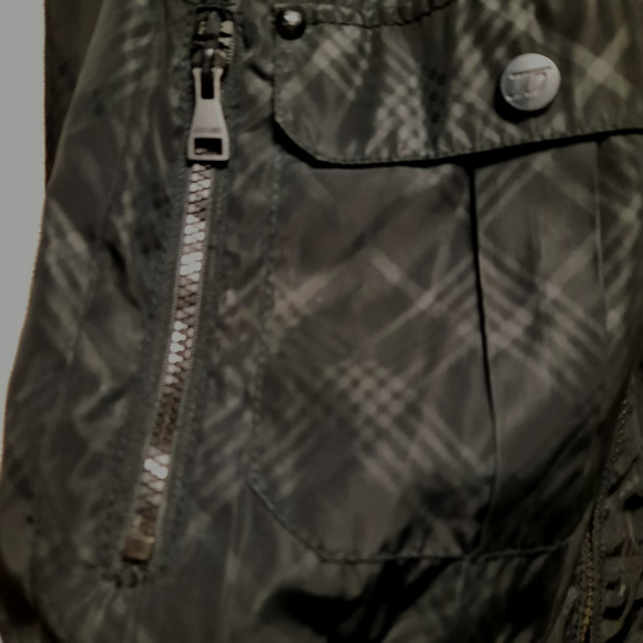 VTG 1975 JACK&JONES MEN'S BLACK HOODED BOMBER JACKET L ZIP POCKETS RIBBED‎ CUFFS - Picture 7 of 12